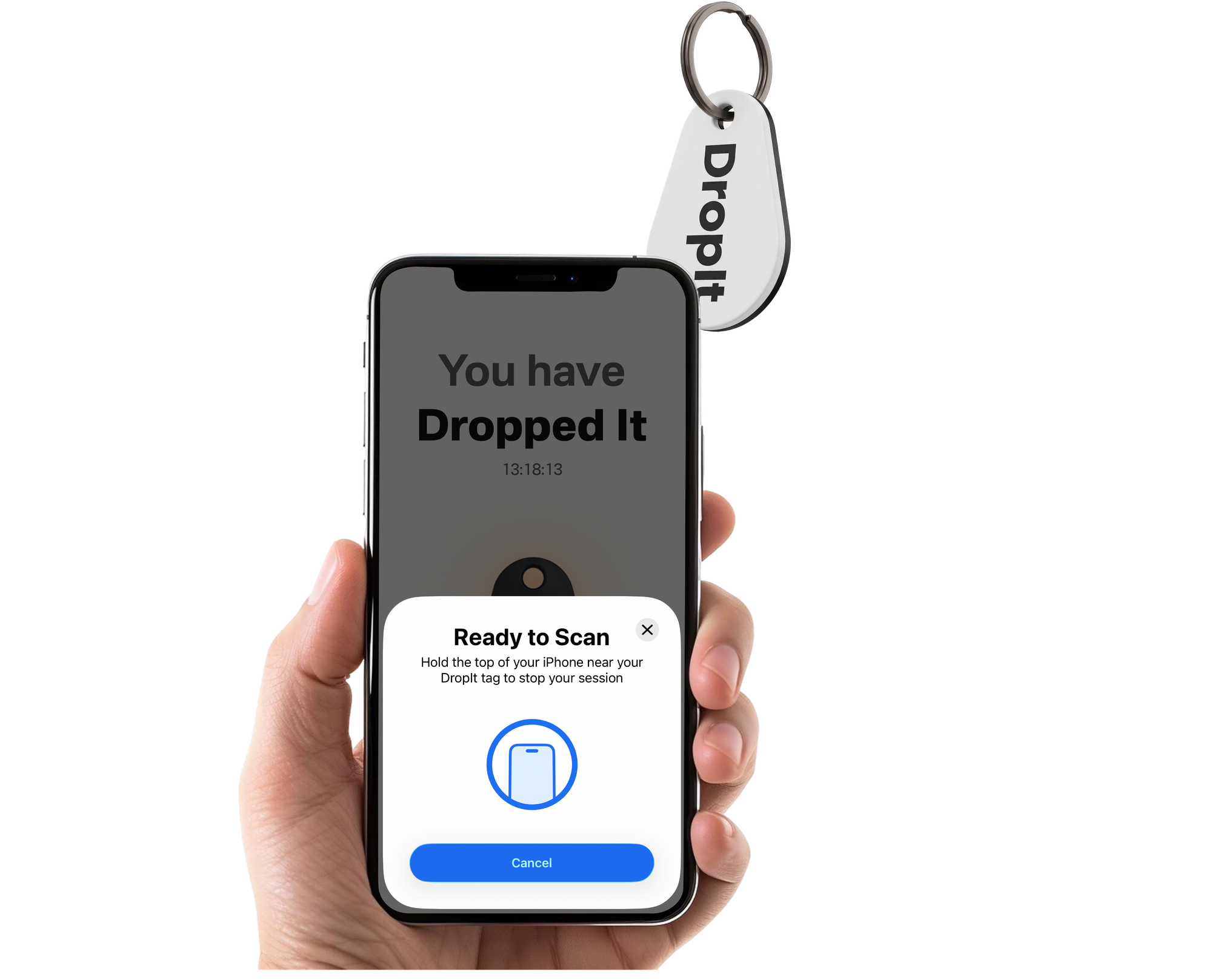 Scanning DropIt Tag with iPhone