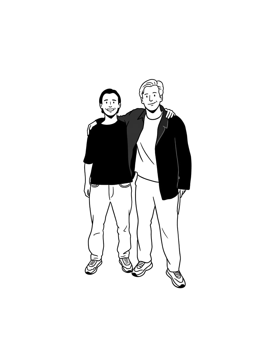 Joost and Hidde, founders of DropIt